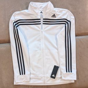 adidas Boy's Zip Front Iconic Tricot Jacket